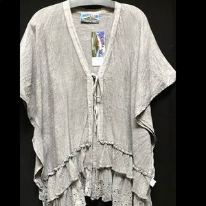 Ch354 flouncy vest ash